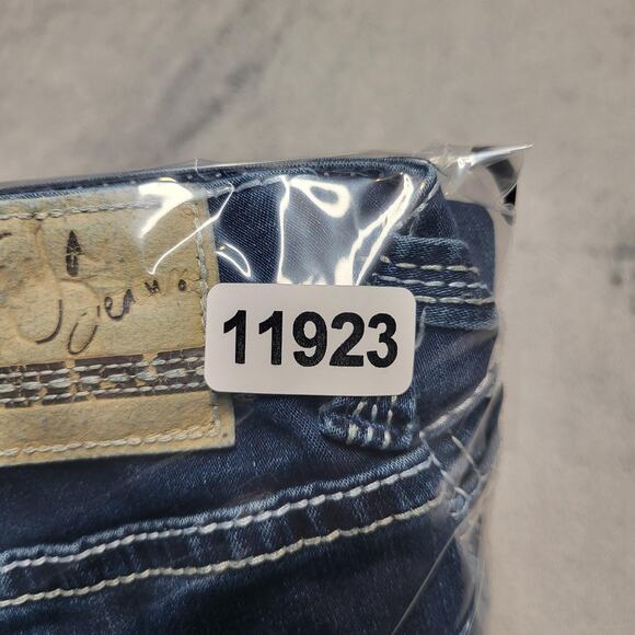 Ariya Jeans Jeans Womens 12 Blue Stretch Straight Leg Medium Wash Denim - Picture 12 of 12